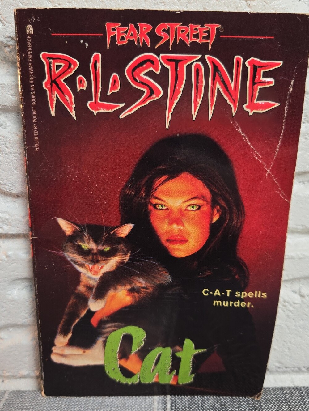 R.L. Stine Cat Fear Street Paperback Book Rare HTF no 45 series vintage 1st Edit